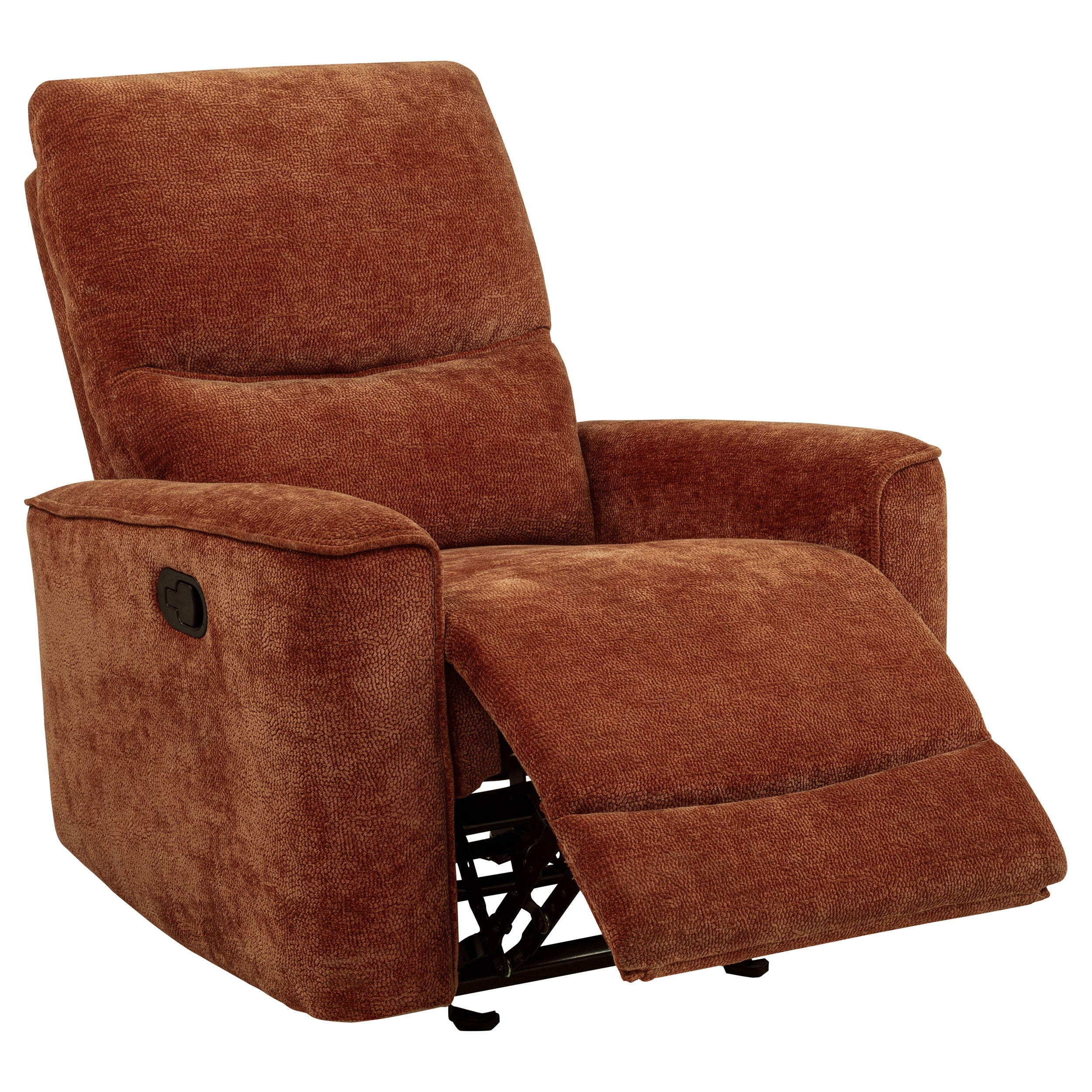 Navarro Chenille Upholstered Glider Recliner