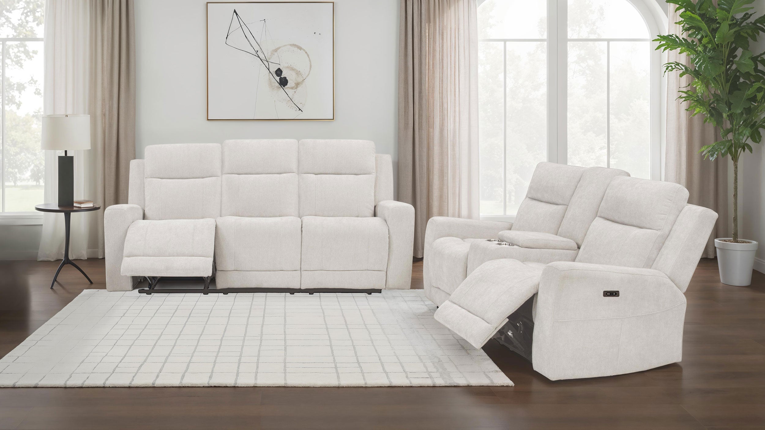Kennett Chenille Power Reclining Sofa Set