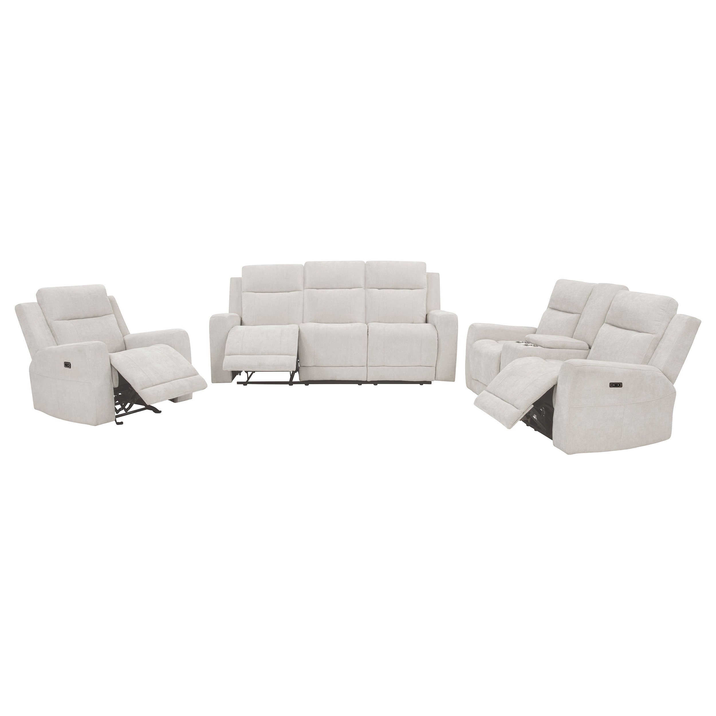Kennett Chenille Power Reclining Sofa Set