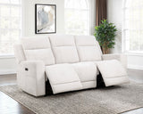 Kennett Chenille Upholstered Power Reclining Sofa