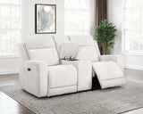 Kennett Chenille Upholstered Power Reclining Loveseat