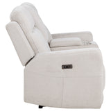 Kennett Chenille Upholstered Power Reclining Loveseat