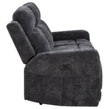 Kennett Chenille Upholstered Power Reclining Sofa