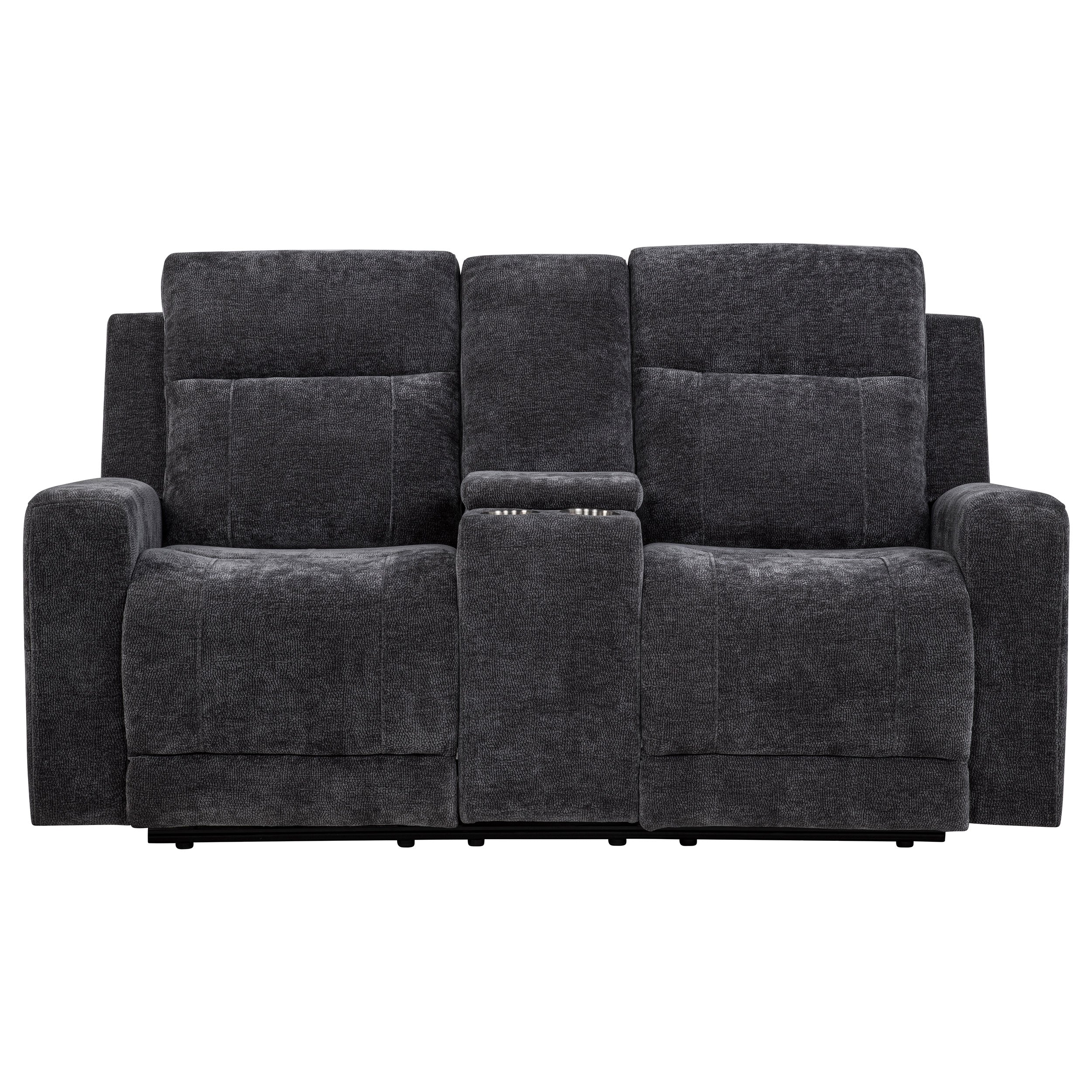 Kennett Chenille Upholstered Power Reclining Loveseat