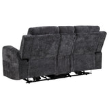 Kennett Chenille Upholstered Power Reclining Loveseat