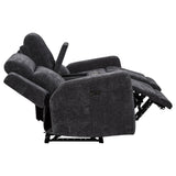 Kennett Chenille Upholstered Power Reclining Loveseat