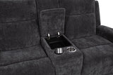 Kennett Chenille Upholstered Power Reclining Loveseat