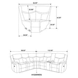 Sycamore Upholstered Power Reclining Sectional Sofa