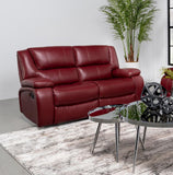 Camila Upholstered Motion Reclining Loveseat