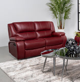 Camila Upholstered Motion Reclining Loveseat
