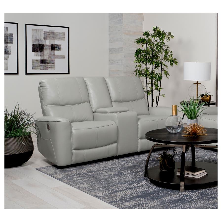 Greenfield Upholstered Power Reclining Loveseat