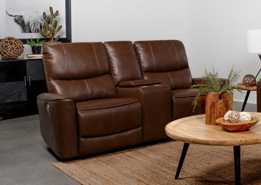 Greenfield Upholstered Power Reclining Loveseat