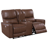 Greenfield Upholstered Power Reclining Loveseat