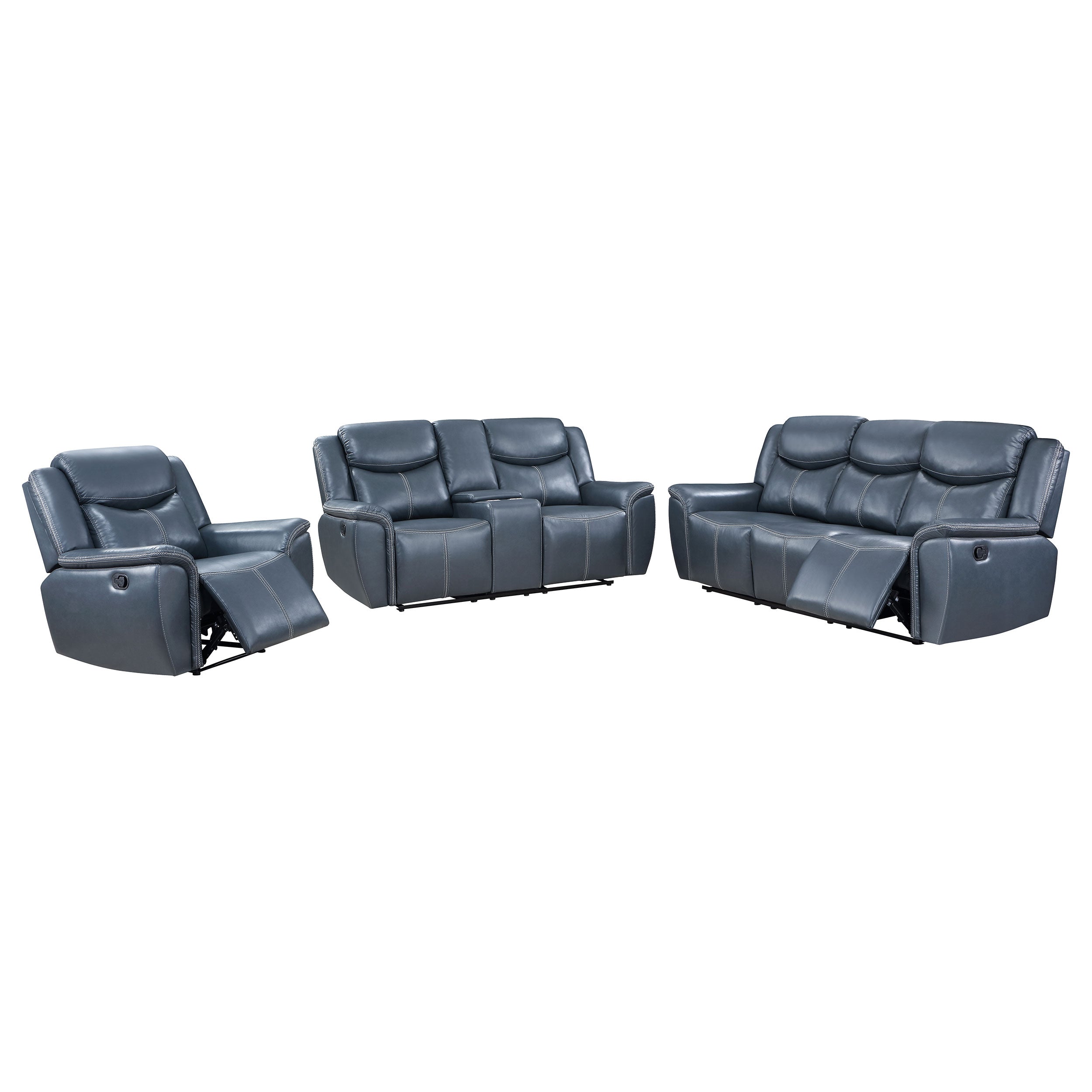 Sloane Upholstered Reclining Sofa Set