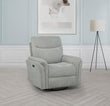 Adler Upholstered Power Swivel Glider Recliner