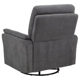Adler Upholstered Power Swivel Glider Recliner