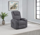 Louie Chenille Upholstered Power Lift Massage Chair