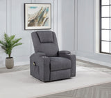 Louie Chenille Upholstered Power Lift Massage Chair