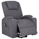 Louie Chenille Upholstered Power Lift Massage Chair