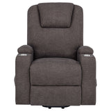Louie Chenille Upholstered Power Lift Massage Chair
