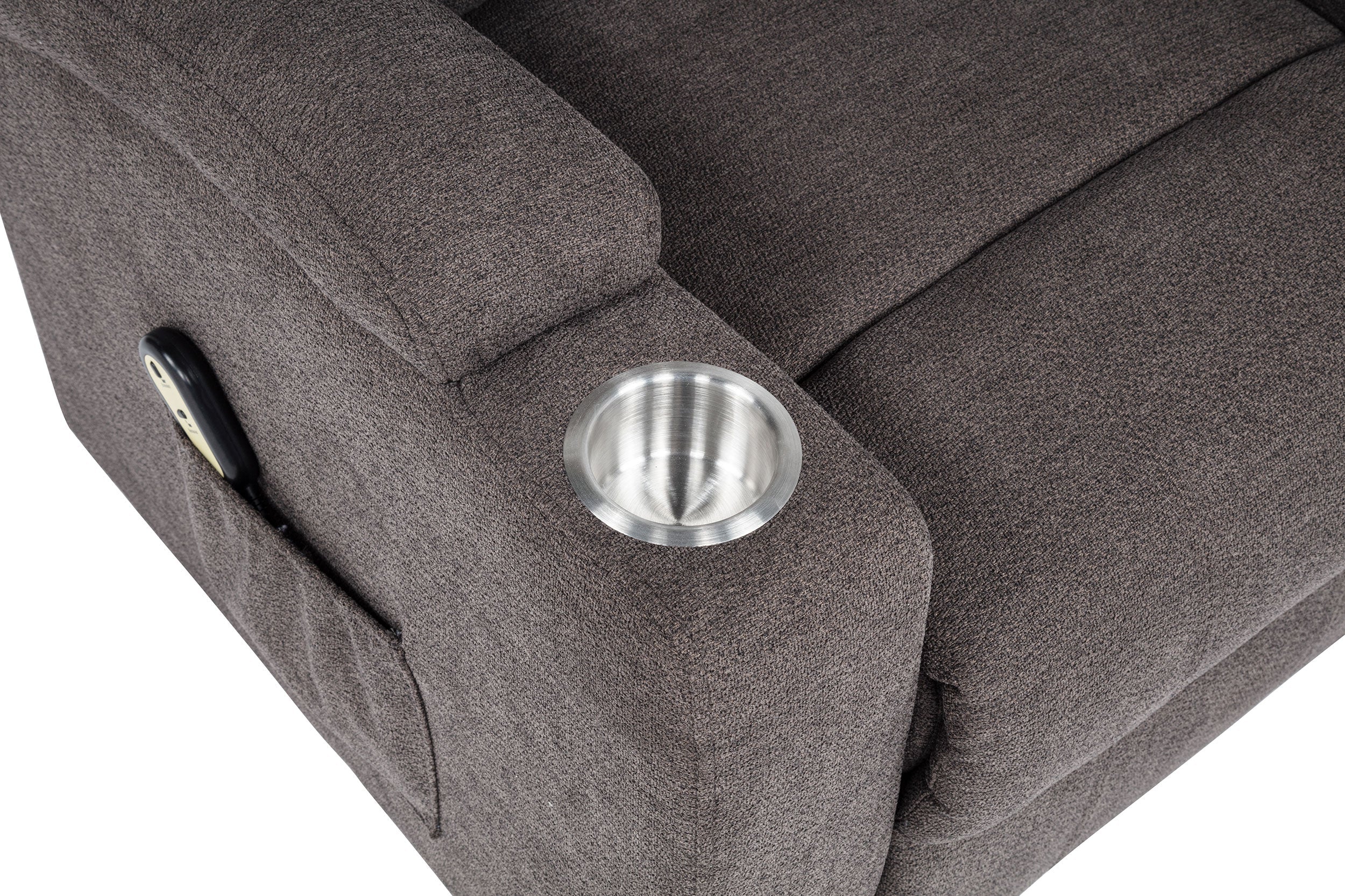 Louie Chenille Upholstered Power Lift Massage Chair