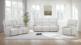 Sylmar Chenille Power Reclining Sofa Set Dove Grey