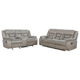 Greer Upholstered Reclining Sofa Set