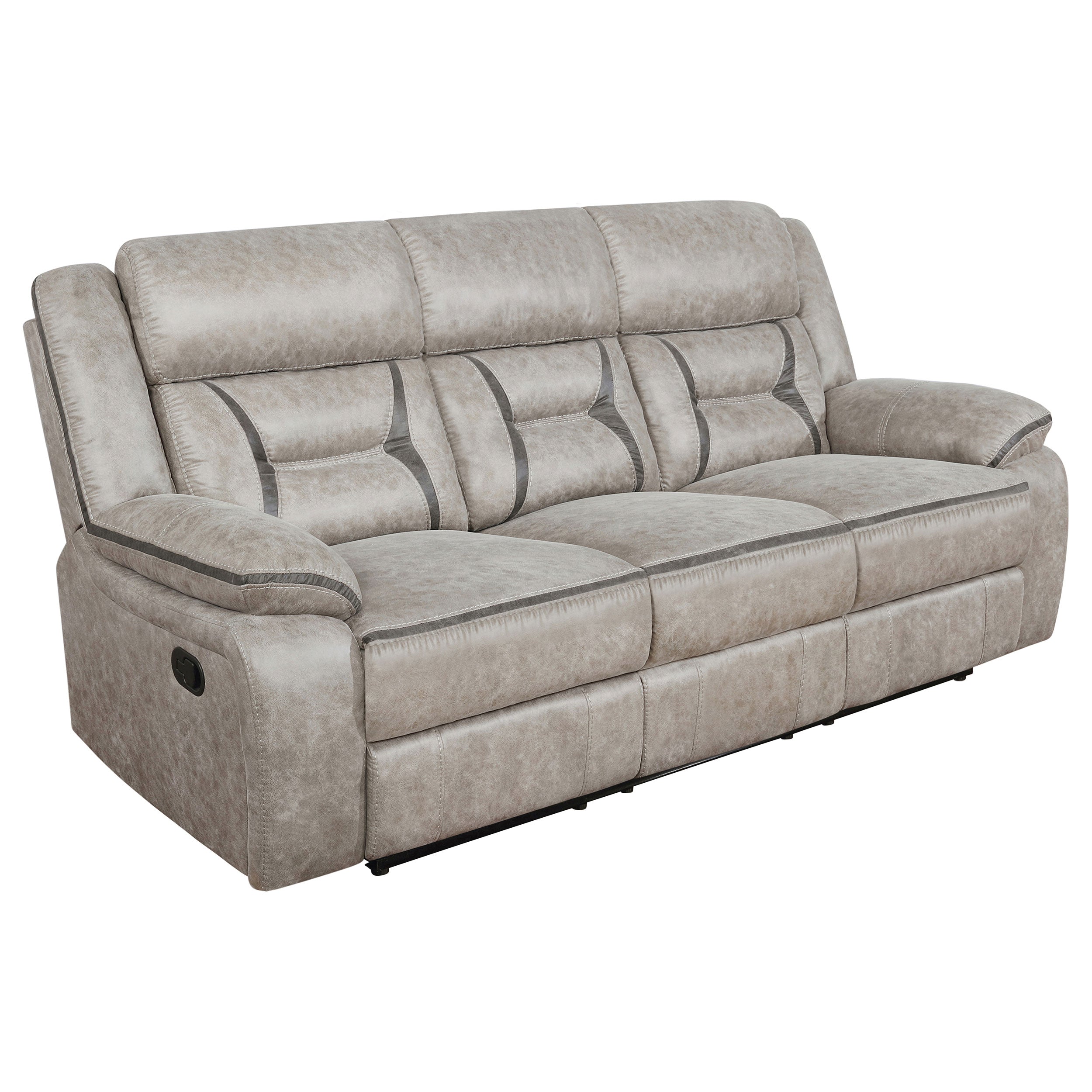 Greer Upholstered Reclining Sofa Set