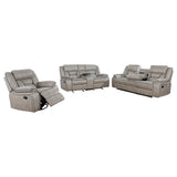 Greer Upholstered Reclining Sofa Set