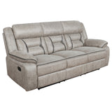 Greer Upholstered Reclining Sofa Set