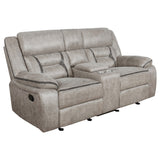Greer Upholstered Reclining Sofa Set