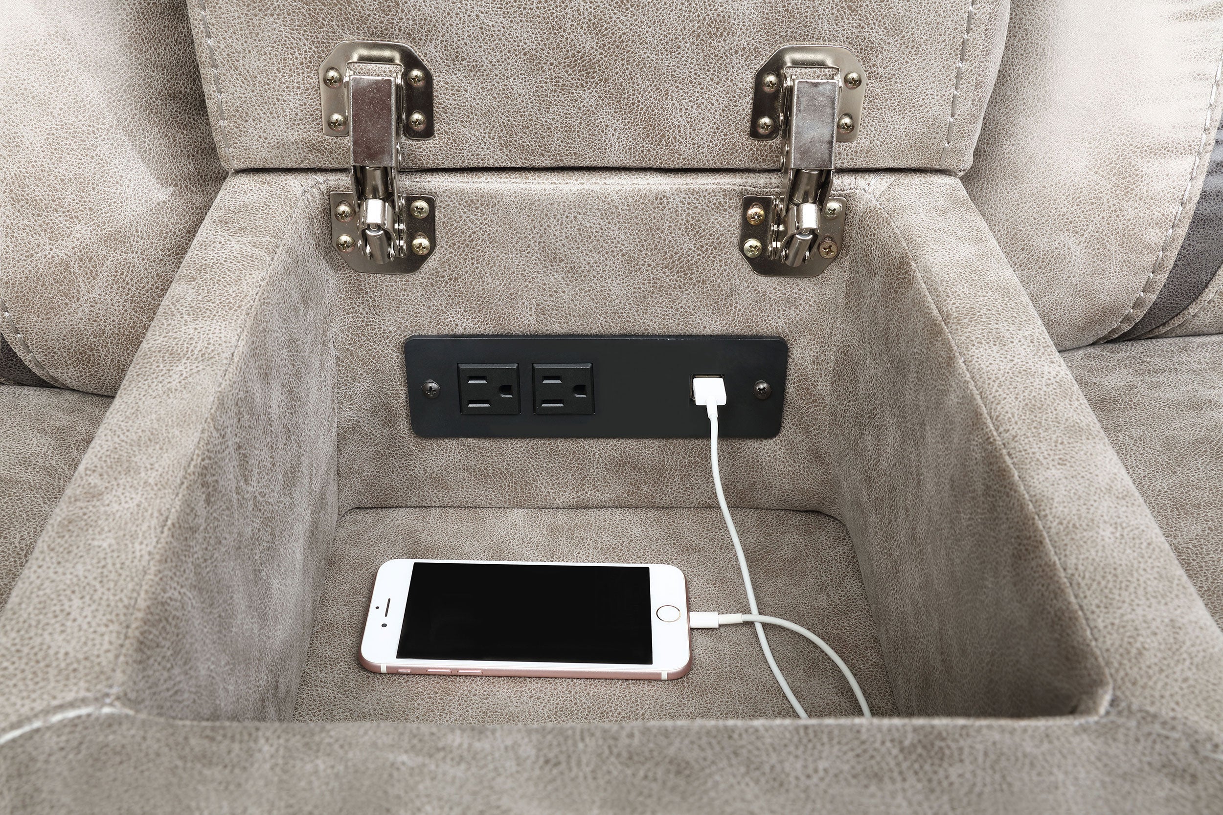 Greer Upholstered Motion Reclining Loveseat