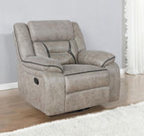 Greer Upholstered Swivel Glider Recliner Chair