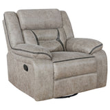 Greer Upholstered Swivel Glider Recliner Chair