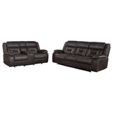 Greer Upholstered Reclining Sofa Set