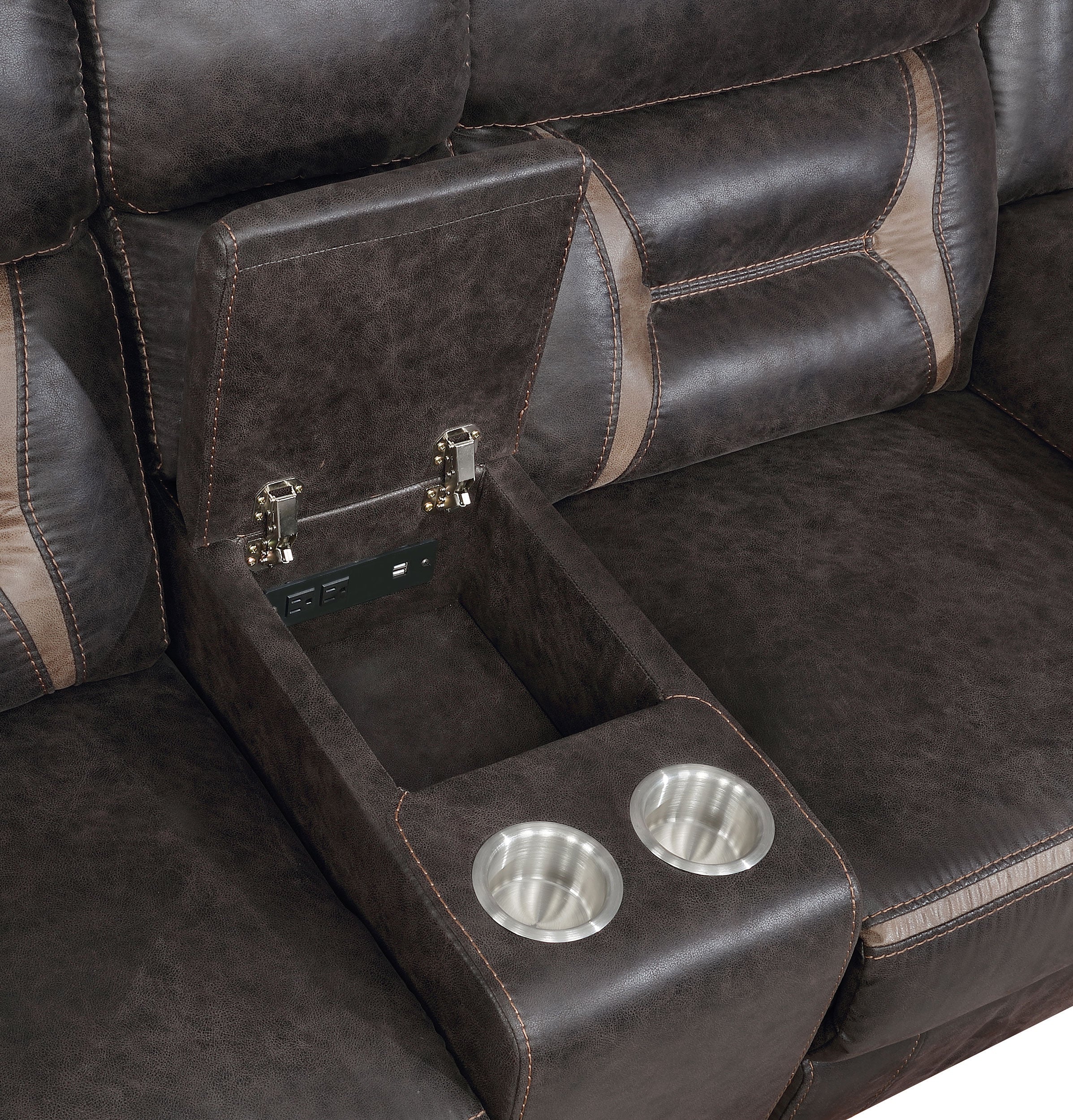 Greer Upholstered Reclining Sofa Set