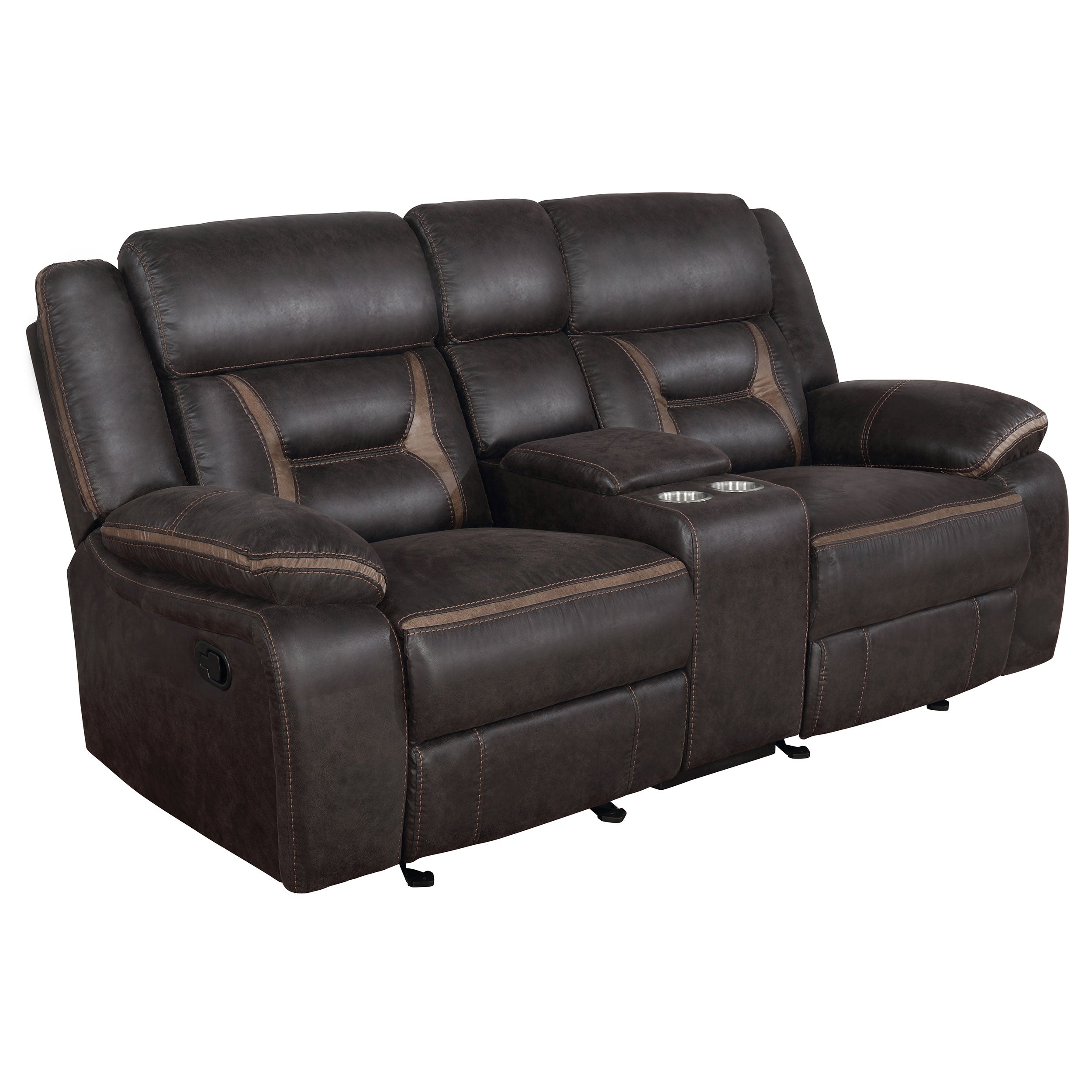 Greer Upholstered Motion Reclining Loveseat