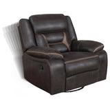 Greer Upholstered Swivel Glider Recliner Chair