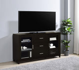 Lewes 2-door Engineered Wood 60-inch TV Stand Cappuccino