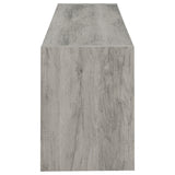 Burke 2-door Engineered Wood 71-inch TV Stand Grey Driftwood