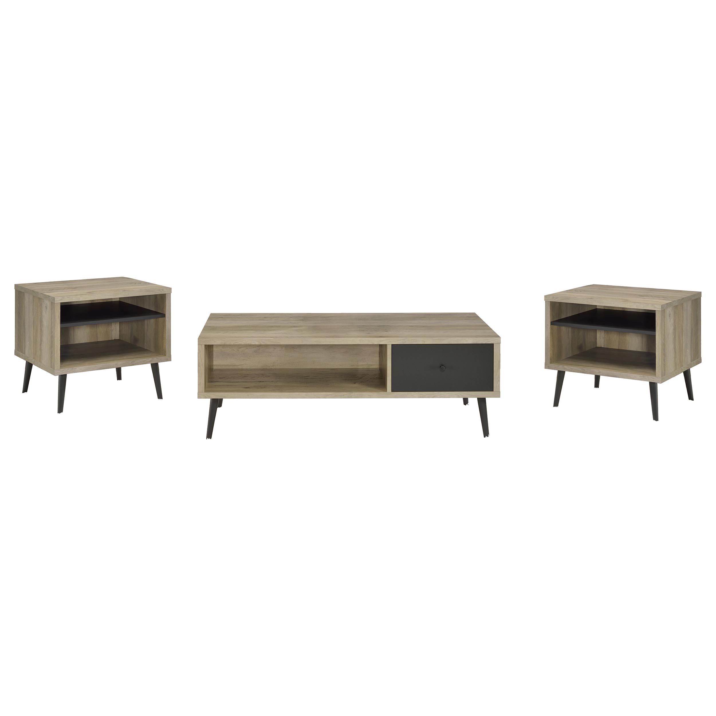 Welsh Coffee and End Table Set Distressed Pine