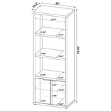 Tabby 3-shelf Engineered Wood Media Tower Mango