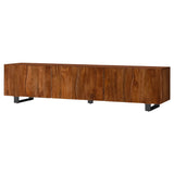 Trask 86-inch Wood TV Stand Media Console Mango Brown
