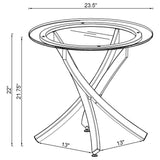 Brooke Round Coffee and End Table Set Brass