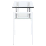 Dyer Rectangular Glass Top Entryway Sofa Console Table