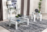 Dyer Rectangular Glass Top Entryway Sofa Console Table