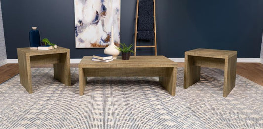 Lynette Rectangular Coffee and End Table Set Mango