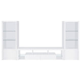 Jude 3-piece 71-inch TV Entertainment Center White High Gloss
