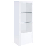Jude 3-piece 71-inch TV Entertainment Center White High Gloss