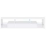 Jude 2-drawer Engineered Wood 71-inch TV Stand High Gloss White